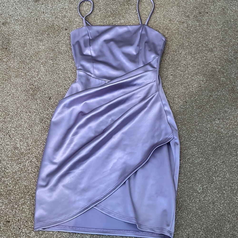 Purple mini dress